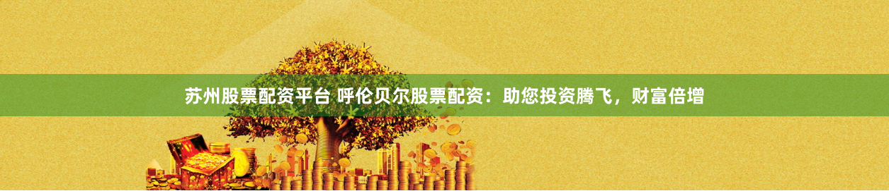 蘇州股票配資平臺(tái) 呼倫貝爾股票配資：助您投資騰飛，財(cái)富倍增